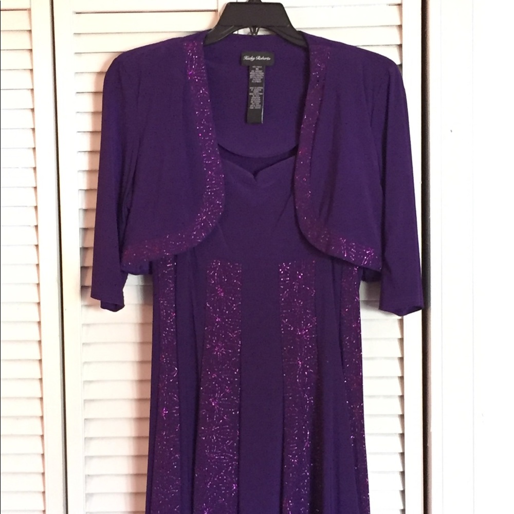 Purple cocktail dress